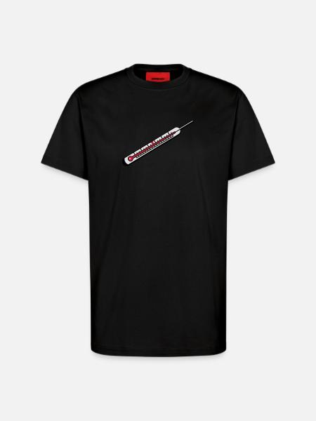 A mercury thermometer - T-Shirt - made by SPREAD - SOLID BLACK