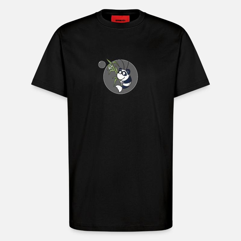 Panda Garnele - T-Shirt - made by SPREAD - SOLID BLACK