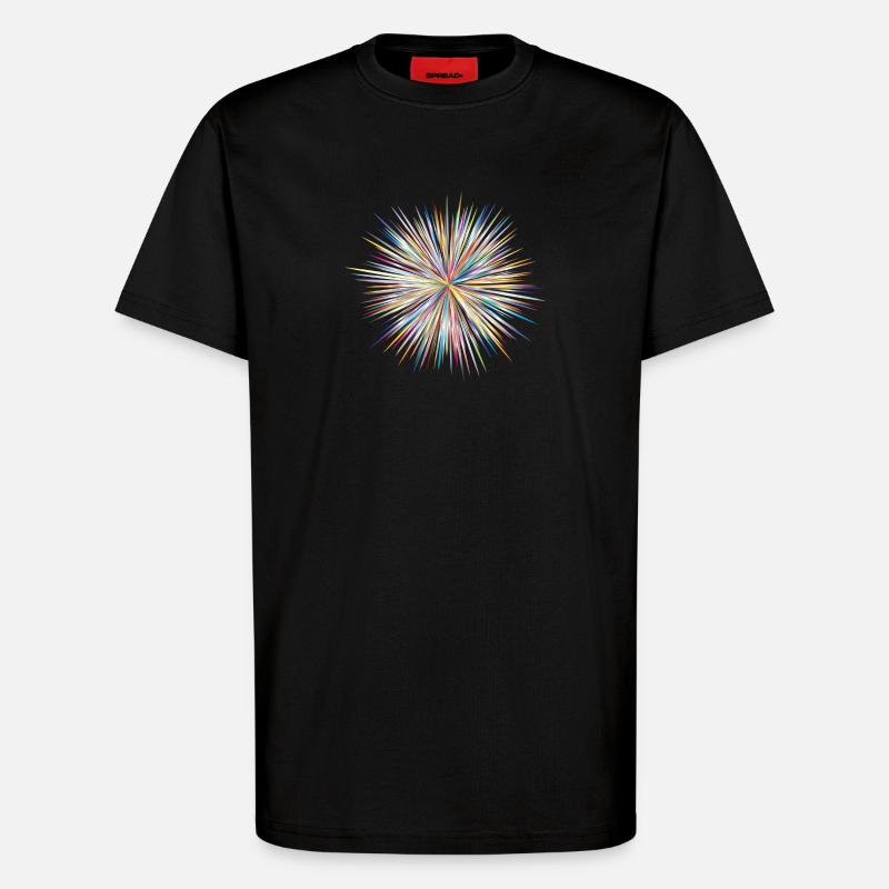 Abstract Explosion - T-Shirt - made by SPREAD - SOLID BLACK
