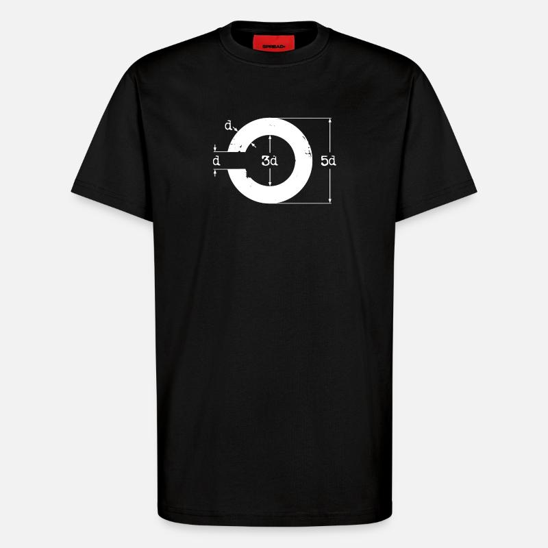 Landoltring - T-Shirt - made by SPREAD - SOLID BLACK