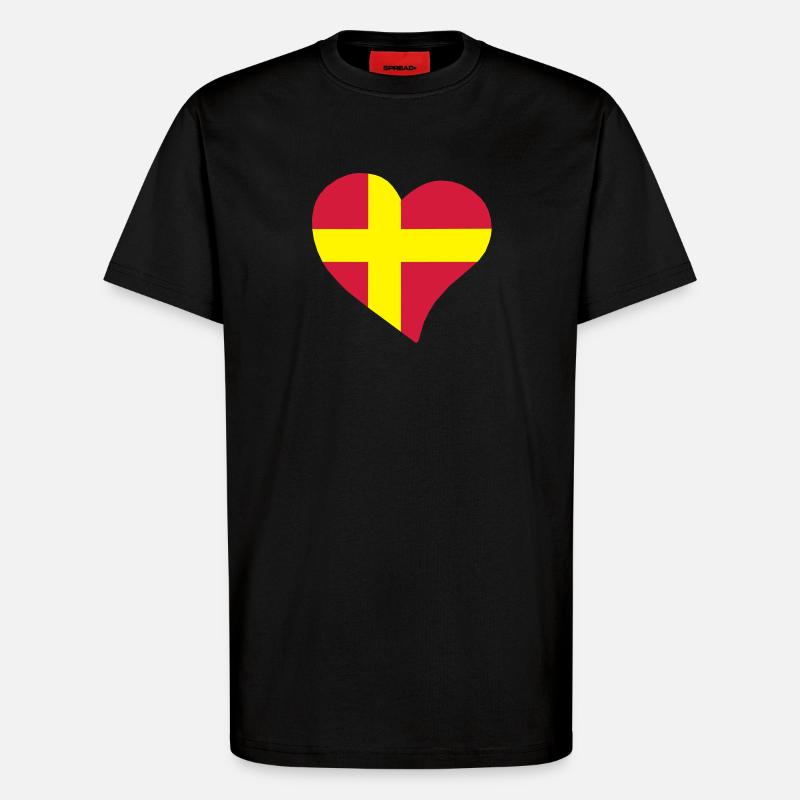  herz - T-Shirt - made by SPREAD - SOLID BLACK