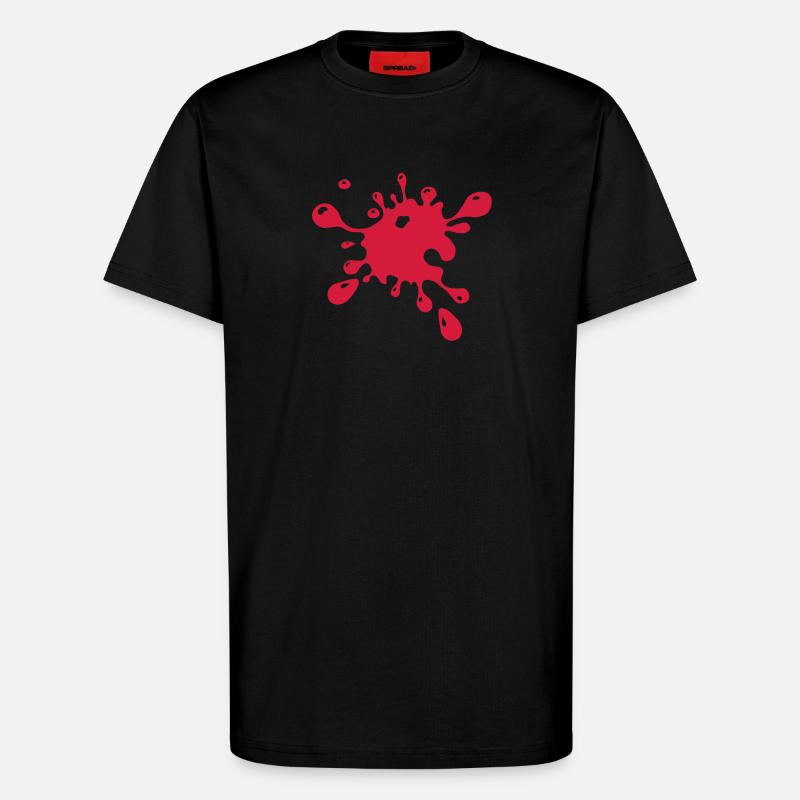 splash_1 - T-shirt bio décontracté fabriqué en UE - SOLID BLACK