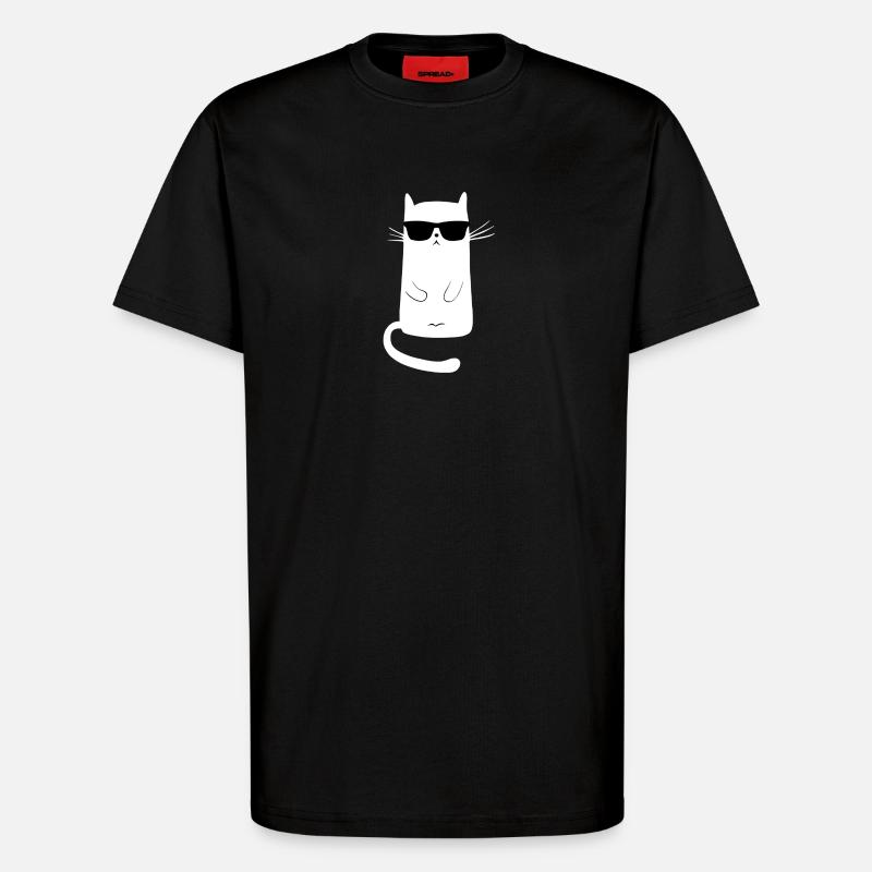 cat cool | keep Calm - T-Shirt - made by SPREAD - SOLID BLACK