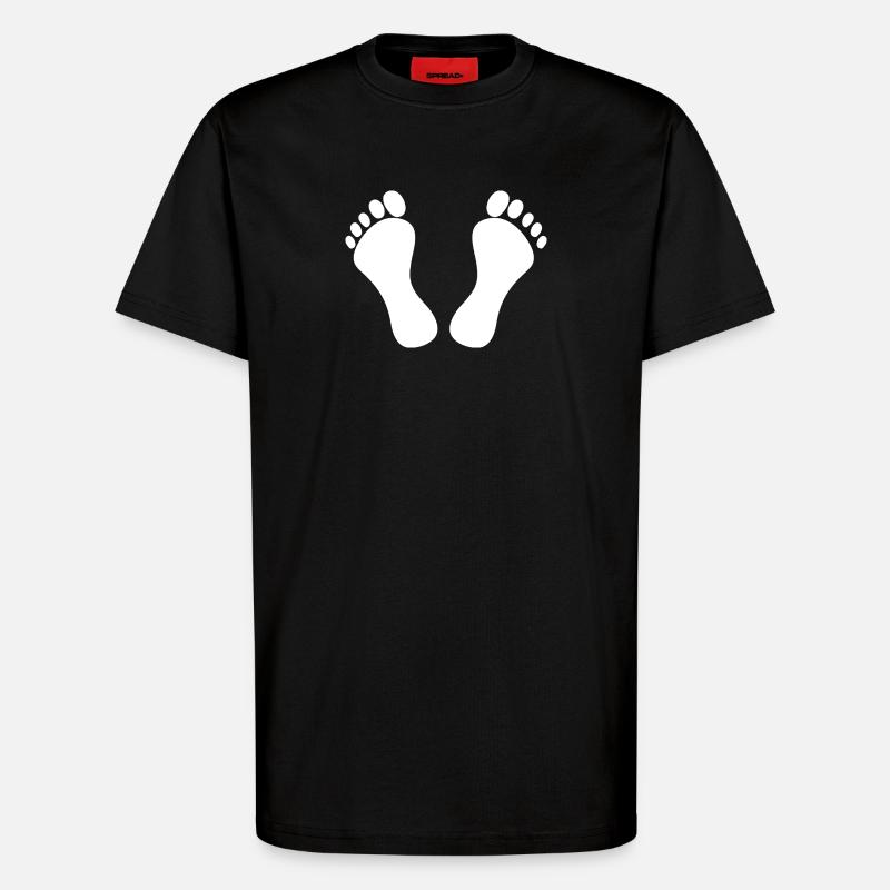 Füße - T-Shirt - made by SPREAD - SOLID BLACK