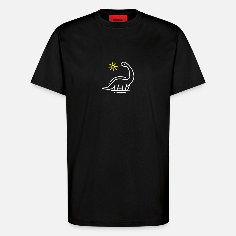 Dinosaurier - T-Shirt - made by SPREAD - SOLID BLACK