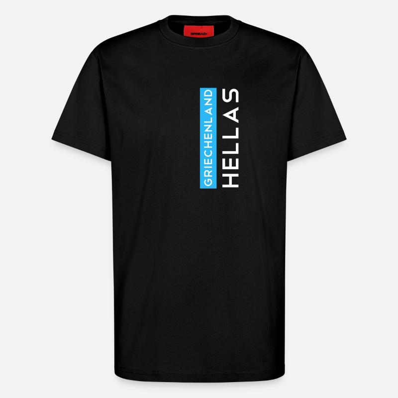 Griechenland Hellas - T-Shirt - made by SPREAD - SOLID BLACK