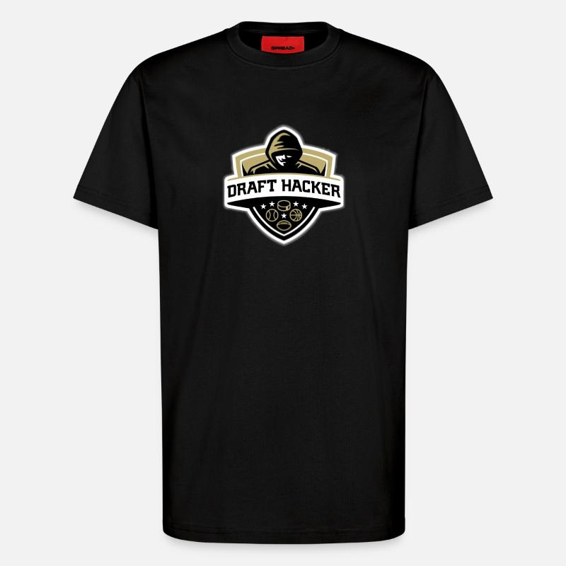 Draft hacker - T-Shirt - made by SPREAD - SOLID BLACK