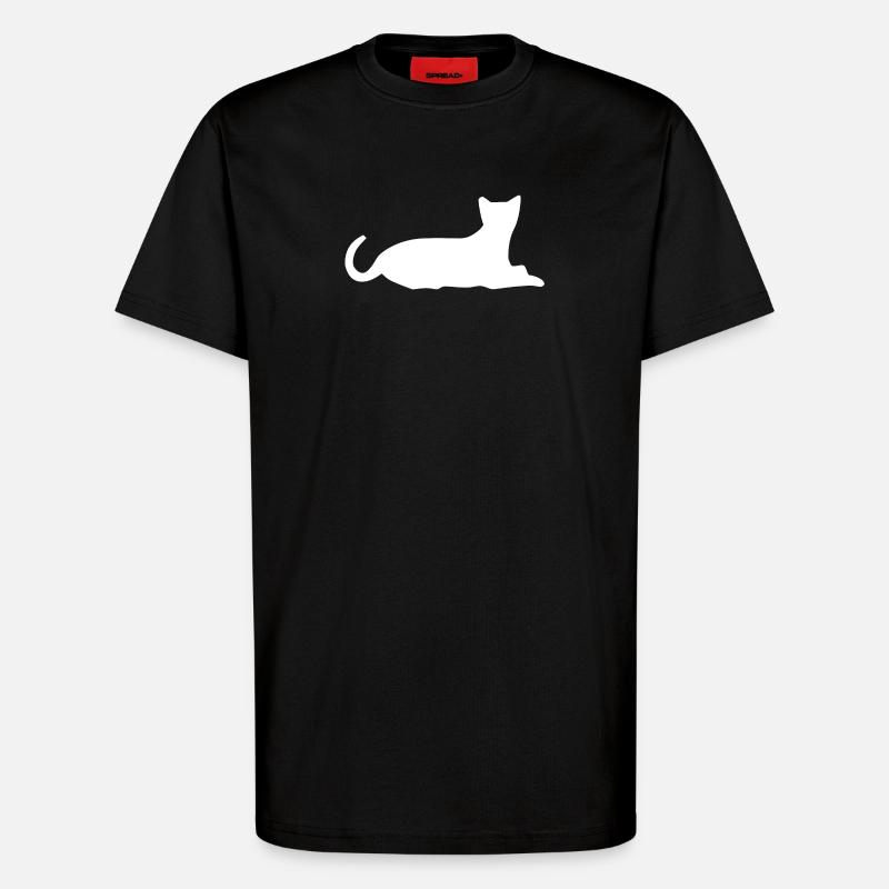 chat chat chat chat chat - T-shirt bio décontracté fabriqué en UE - SOLID BLACK