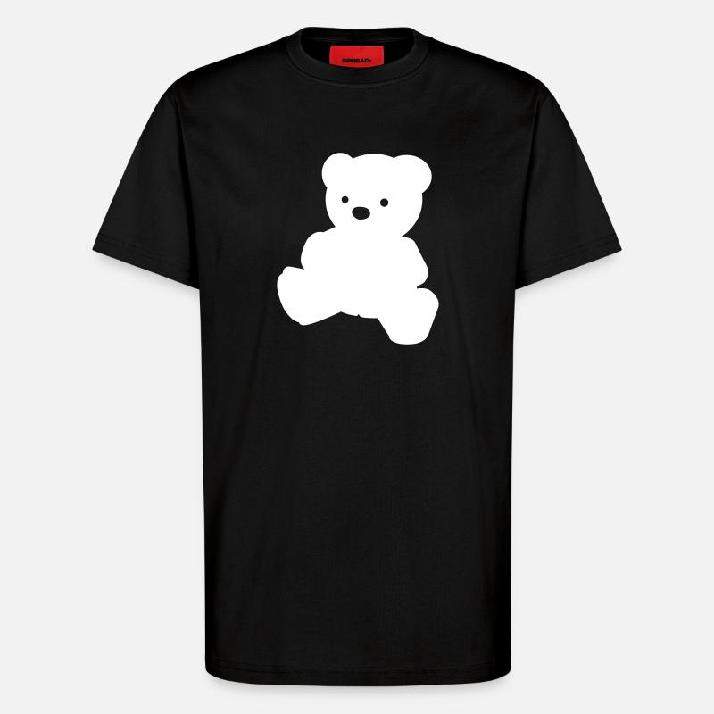Ein einfacher Teddybär - T-Shirt - made by SPREAD - SOLID BLACK