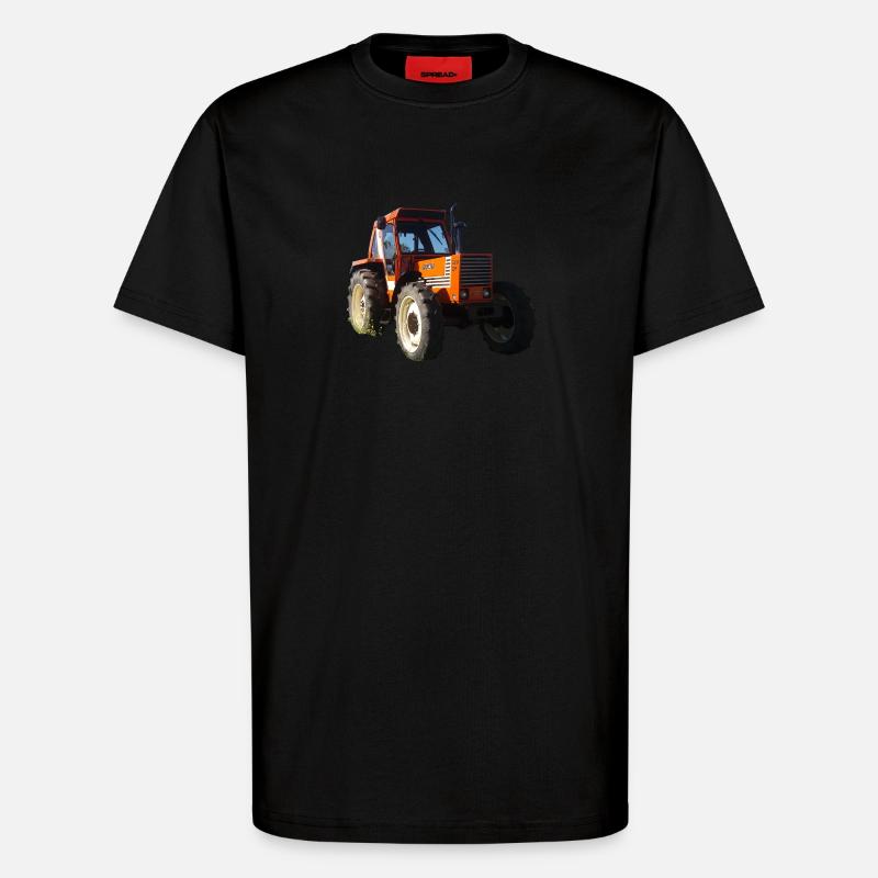 Orange 780 DT Traktor - T-Shirt - made by SPREAD - SOLID BLACK