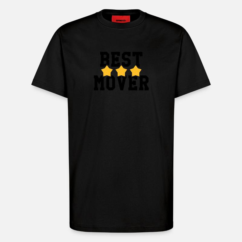 frachtführer / möbelpacker / mover / bewegen - T-Shirt - made by SPREAD - SOLID BLACK