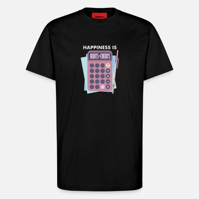 Buchhalter - T-Shirt - made by SPREAD - SOLID BLACK