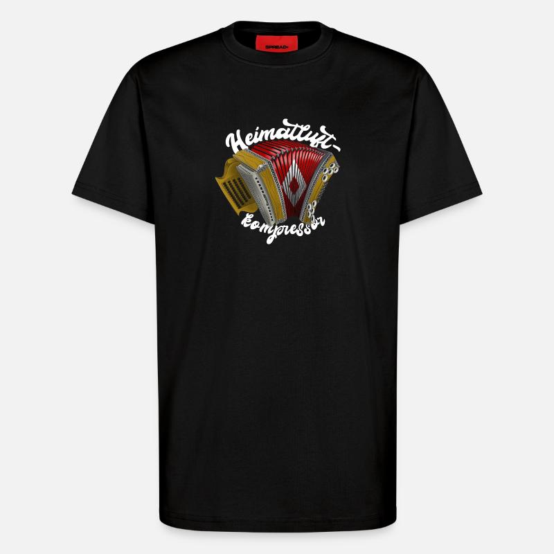 Heimatluftkompressor // hell | ZiachON! - T-Shirt - made by SPREAD - SOLID BLACK