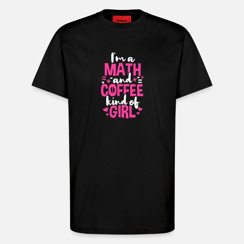 Mathematik Lehrer Student Mathe - T-Shirt - made by SPREAD - SOLID BLACK