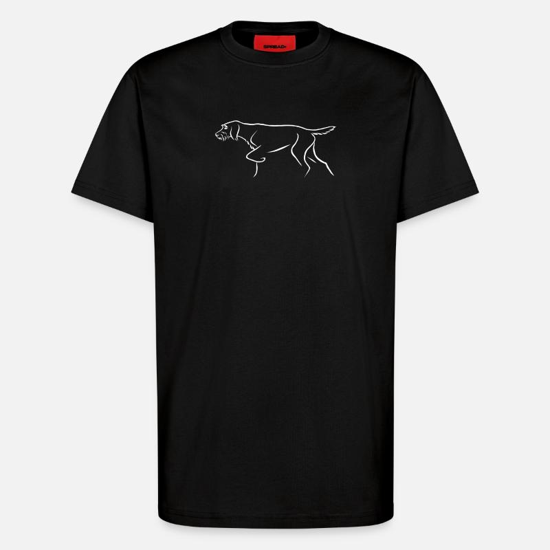 Wire-haired pointer - T-Shirt - made by SPREAD - SOLID BLACK