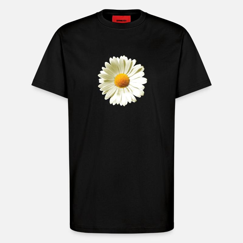 Gänseblümchen | Daisy flower power - T-Shirt - made by SPREAD - SOLID BLACK