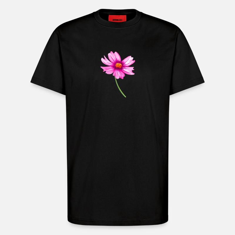 Blume - T-Shirt - made by SPREAD - SOLID BLACK