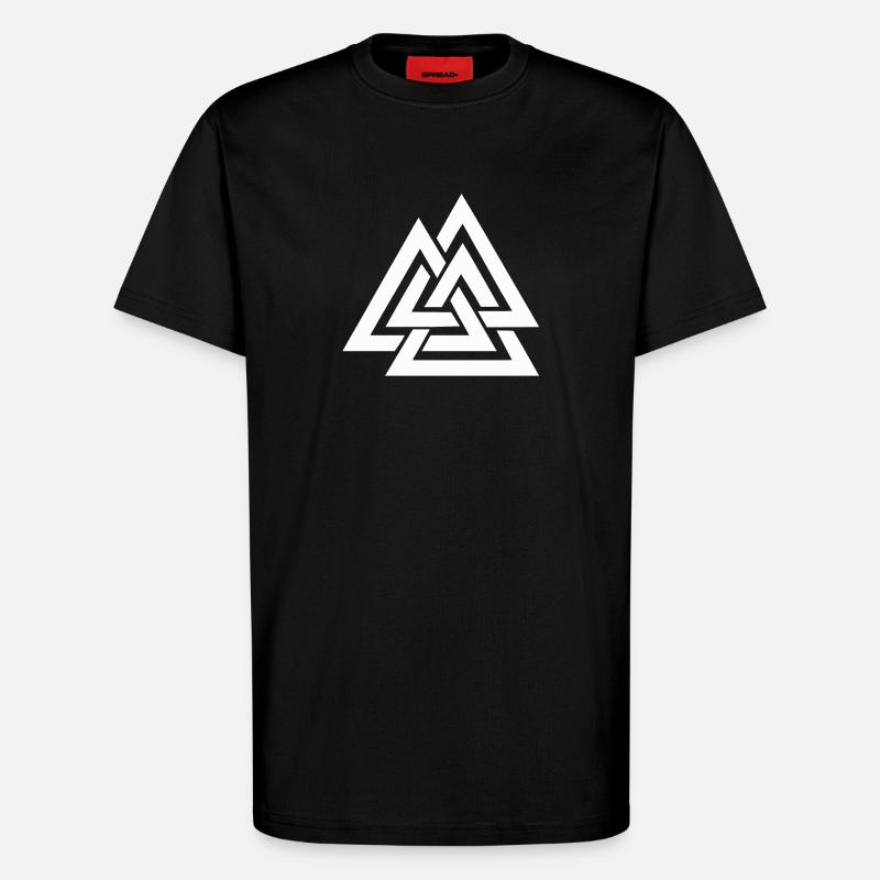 Valknut Wikinger - T-Shirt - made by SPREAD - SOLID BLACK