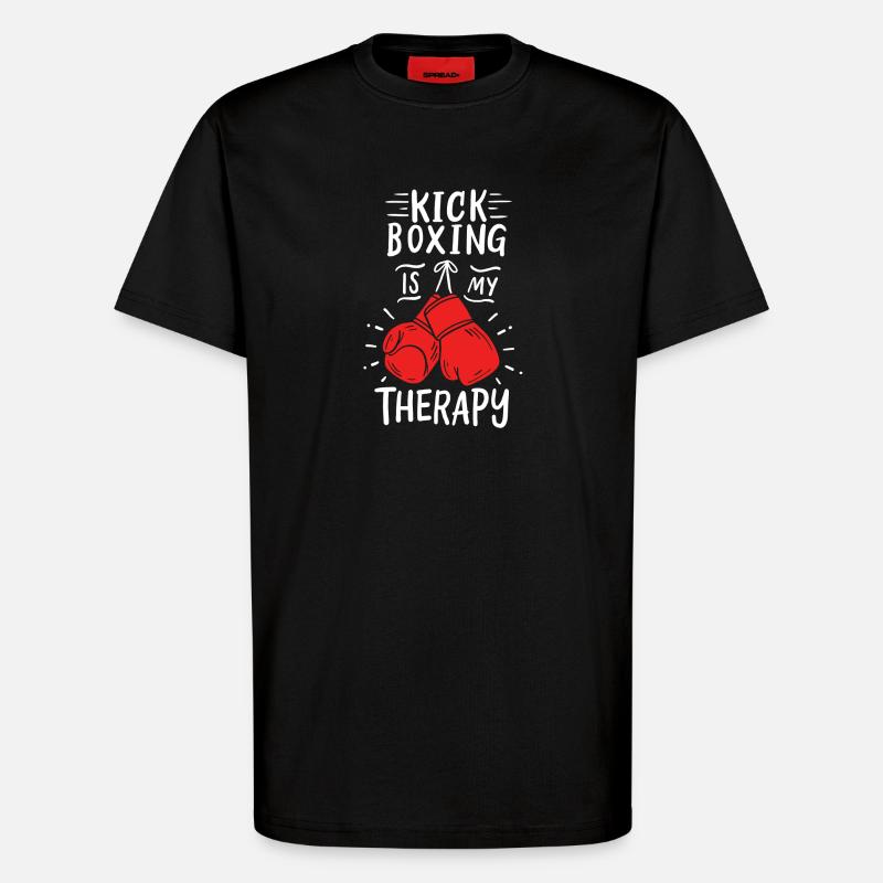 Kickboxen Kickboxer - T-Shirt - made by SPREAD - SOLID BLACK