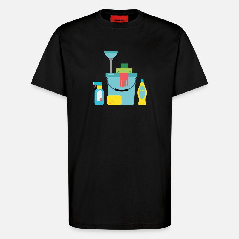 Putzmittel - T-Shirt - made by SPREAD - SOLID BLACK