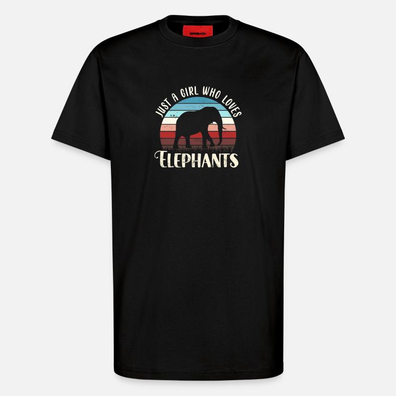 Elefant Elefanten - T-Shirt - made by SPREAD - SOLID BLACK