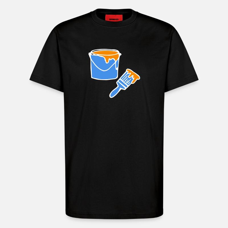 Painter Painter Painter - T-Shirt - made by SPREAD - SOLID BLACK