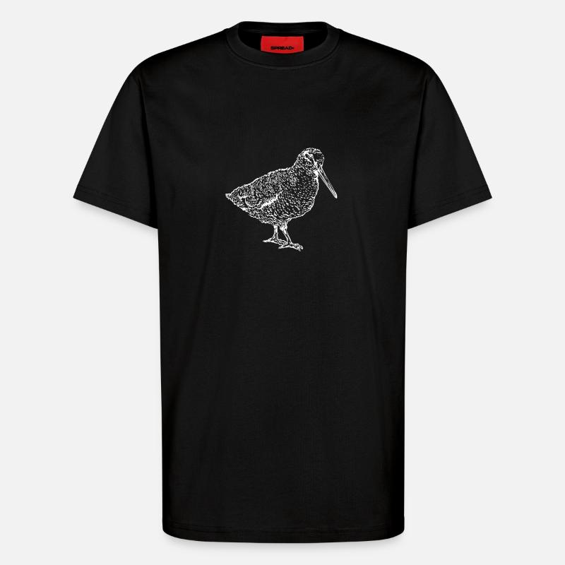 Waldschnepfe - T-Shirt - made by SPREAD - SOLID BLACK