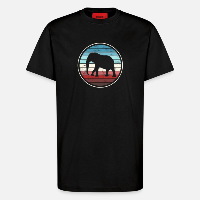 Elefant Elefanten - T-Shirt - made by SPREAD - SOLID BLACK