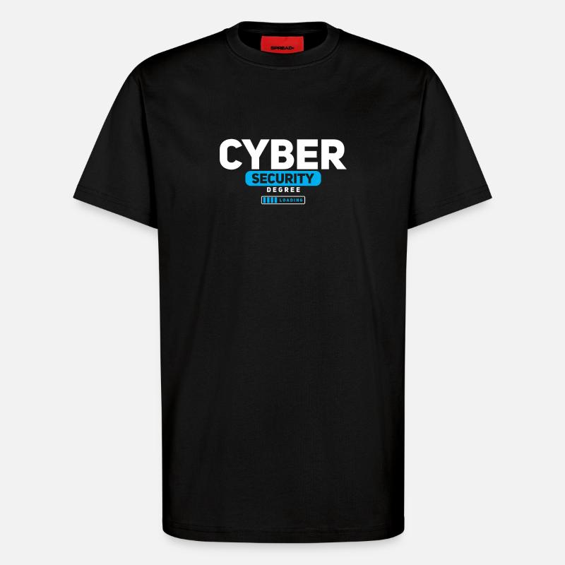 Cybersecurity Degree in cybersecurity - T-Shirt - made by SPREAD - SOLID BLACK