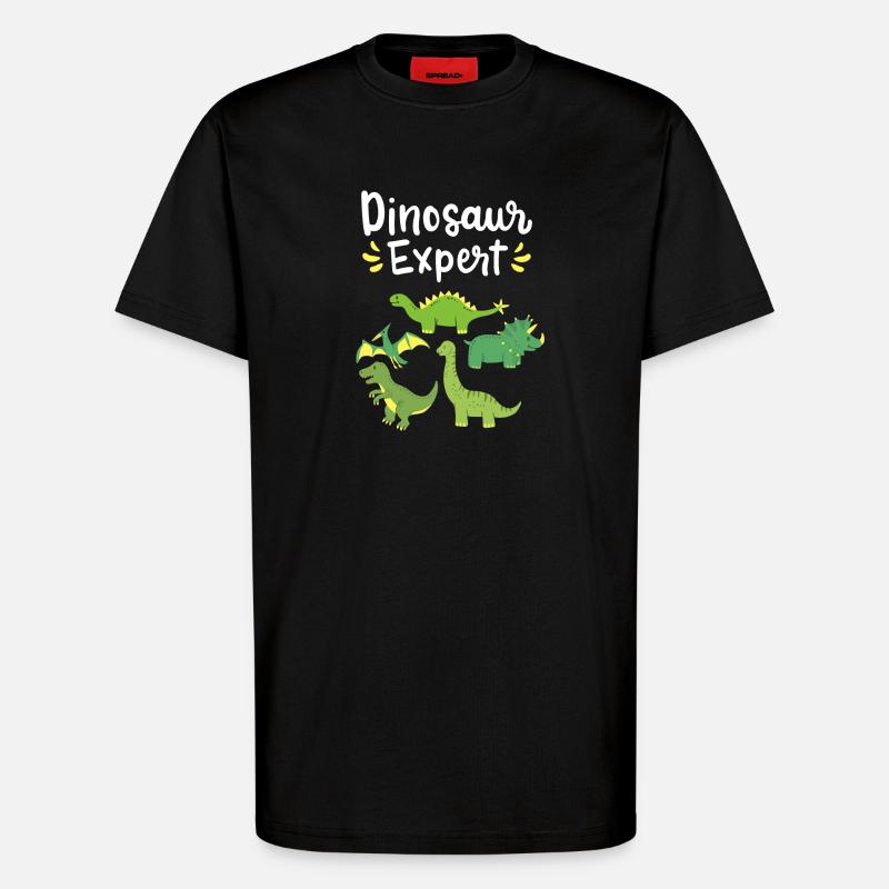 Paleontologist Dinosaurs - T-Shirt - made by SPREAD - SOLID BLACK