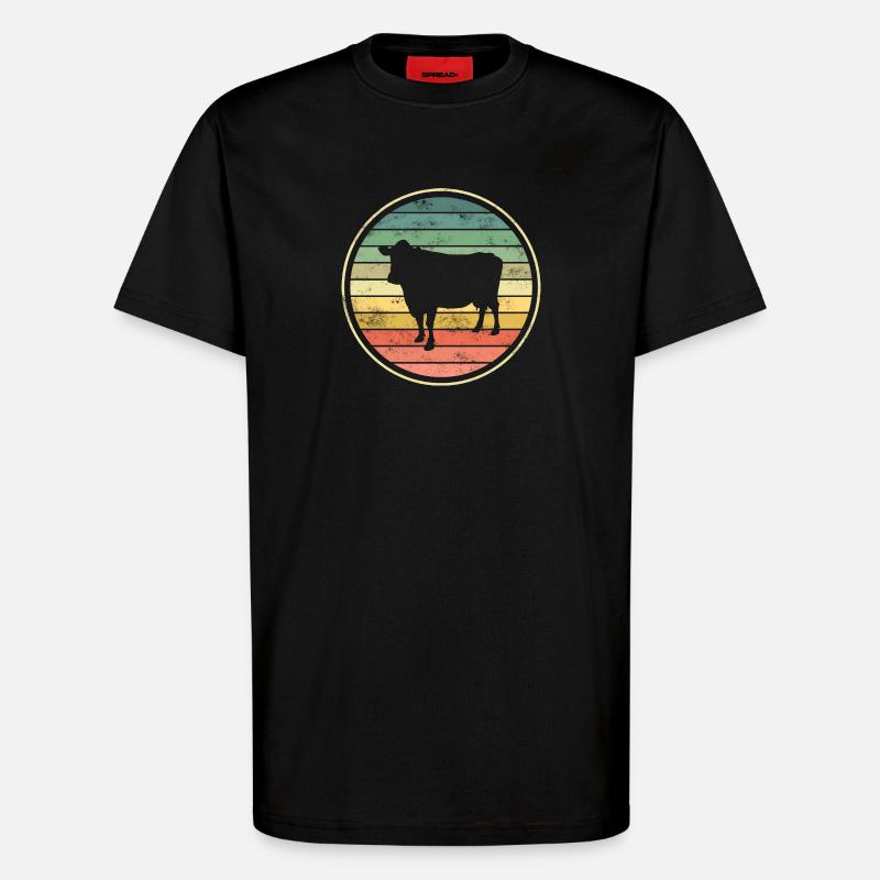 Kuh Kühe - T-Shirt - made by SPREAD - SOLID BLACK