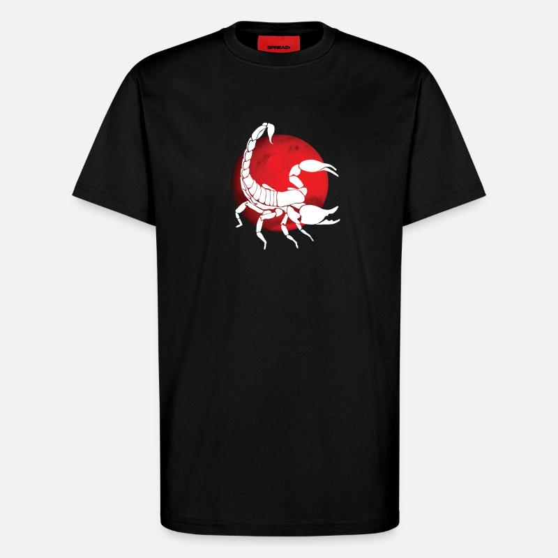 Skorpion Sternzeichen - T-Shirt - made by SPREAD - SOLID BLACK