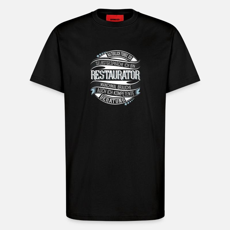 Restaurator - T-Shirt - made by SPREAD - SOLID BLACK