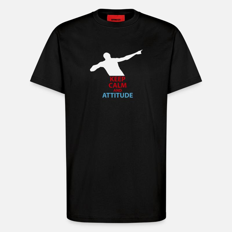 Ruhe und Attitüde Silhouette - T-Shirt - made by SPREAD - SOLID BLACK