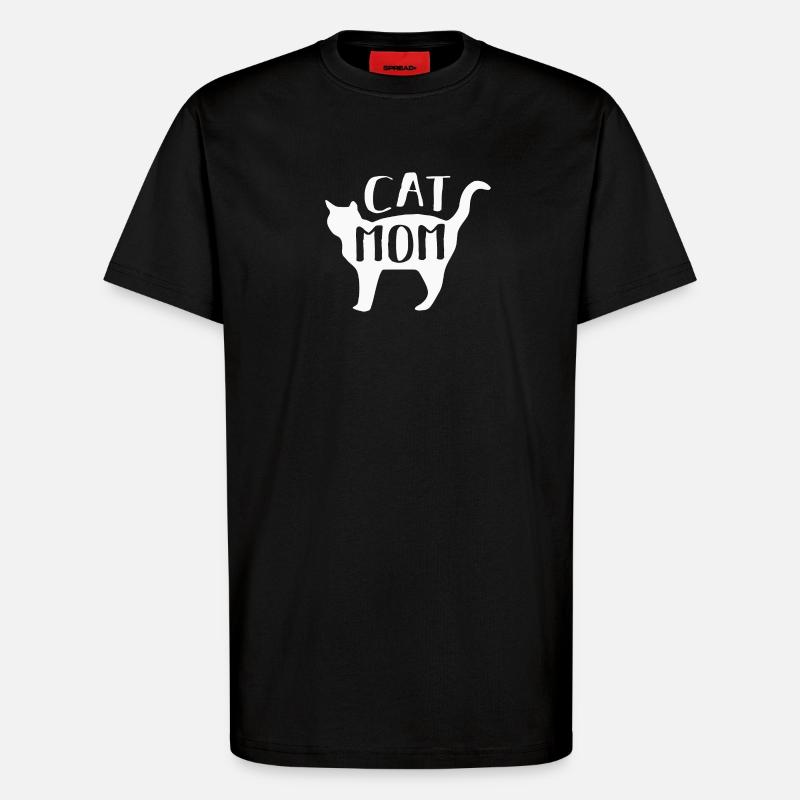 Chats Chats - T-shirt bio décontracté fabriqué en UE - SOLID BLACK