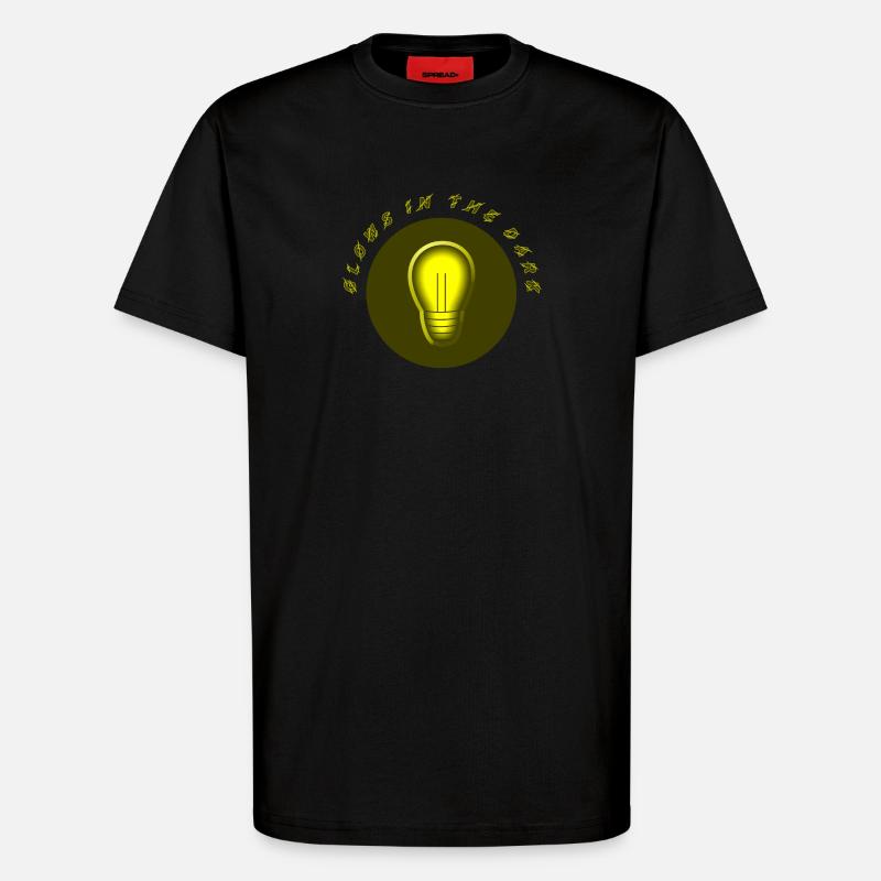 leuchtet im Dunkeln electro Strom Problem - T-Shirt - made by SPREAD - SOLID BLACK