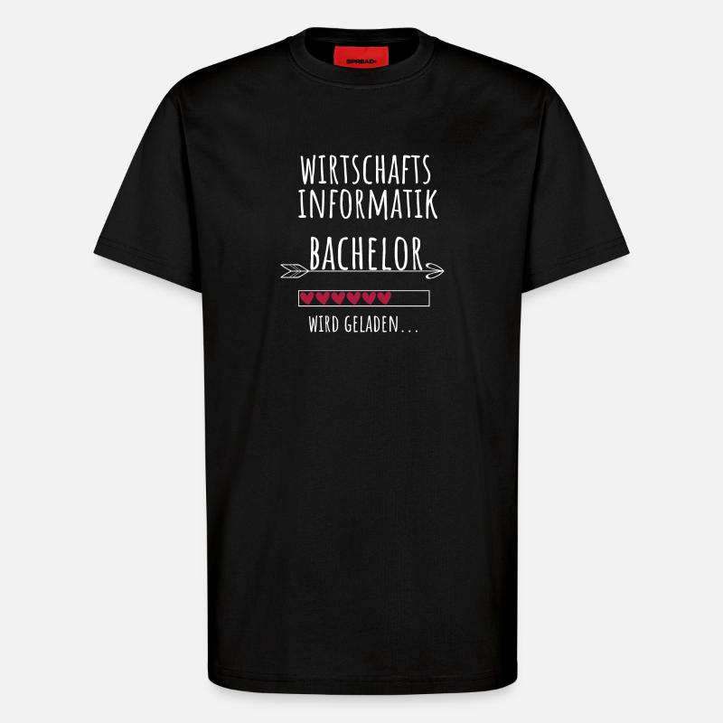 Wirtschaftsinformatik Studium Student Geschenk - T-Shirt - made by SPREAD - SOLID BLACK