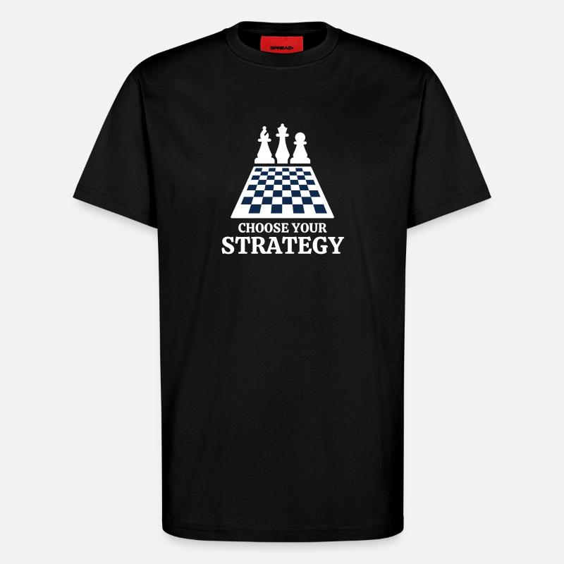 chess, chess, chess and mat - T-Shirt - made by SPREAD - SOLID BLACK