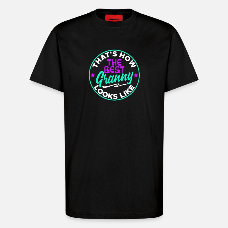 Cool Statement Beste Oma Enkelkind Großmutter - T-Shirt - made by SPREAD - SOLID BLACK
