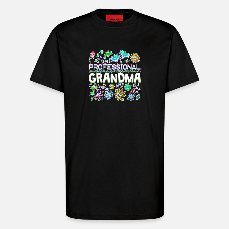 Großmama Spruch Großmutter Oma Ruhestand - T-Shirt - made by SPREAD - SOLID BLACK