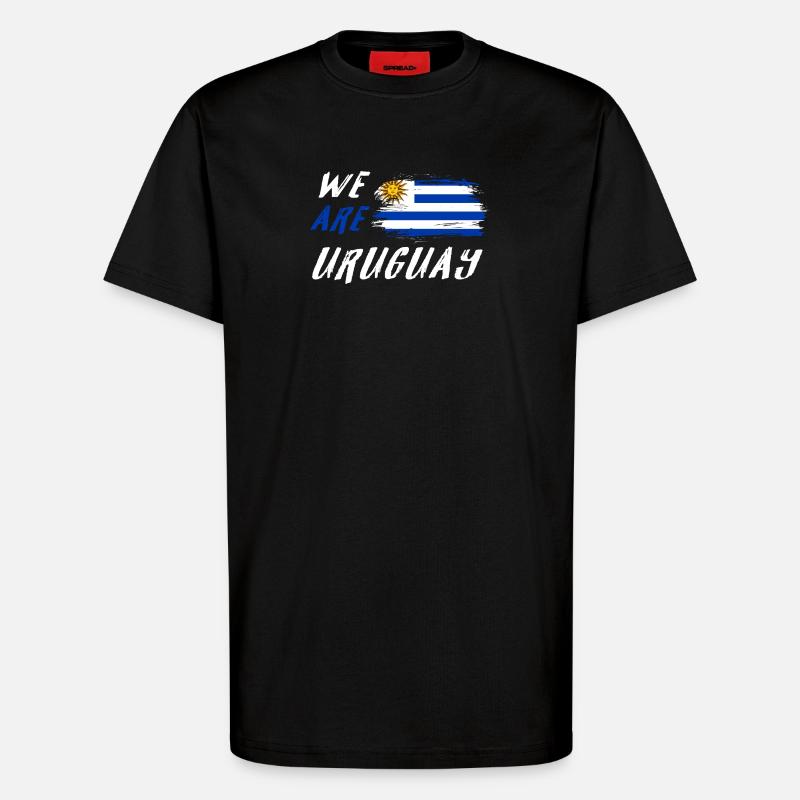 Wir sind Uruguay - T-Shirt - made by SPREAD - SOLID BLACK