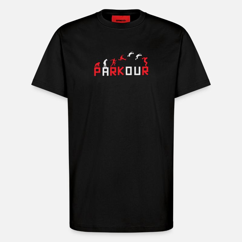 Evolution des Running Sequence Designs - T-Shirt - made by SPREAD - SOLID BLACK