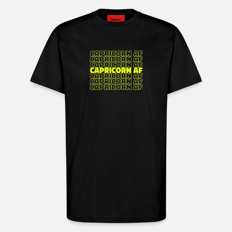 Horoskop Statement Astrologie Tierkreis Steinbock - T-Shirt - made by SPREAD - SOLID BLACK