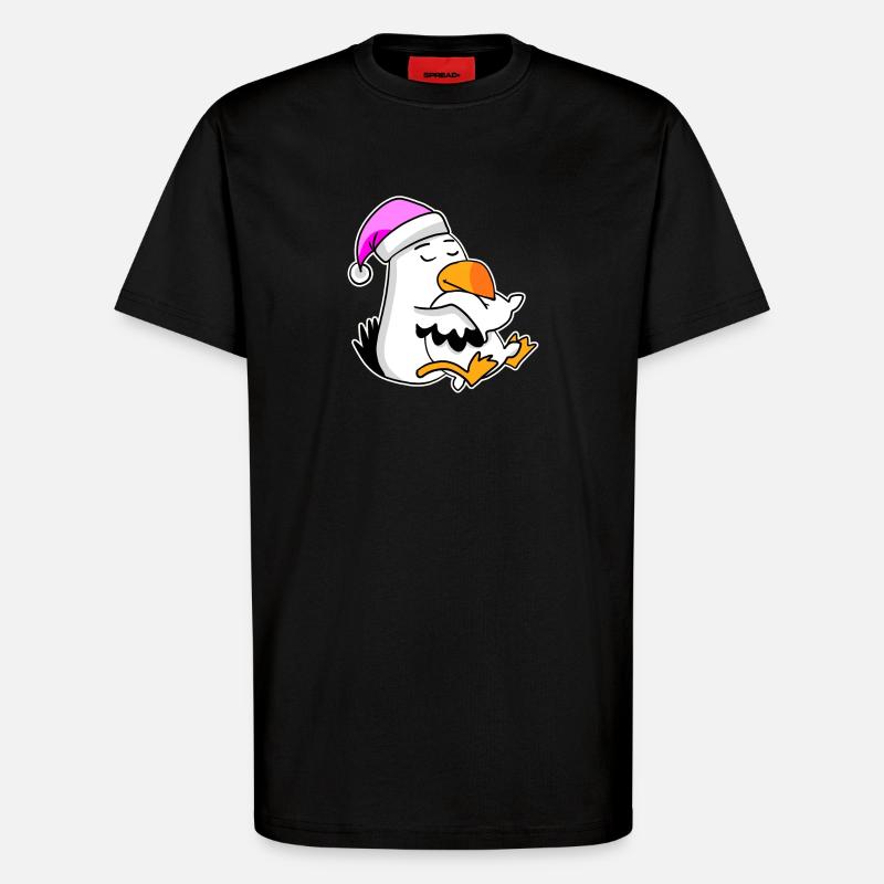 Albatros Möwe Vogel - T-Shirt - made by SPREAD - SOLID BLACK