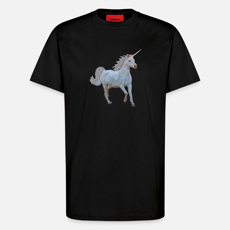 Elron, das Einhorn - T-Shirt - made by SPREAD - SOLID BLACK