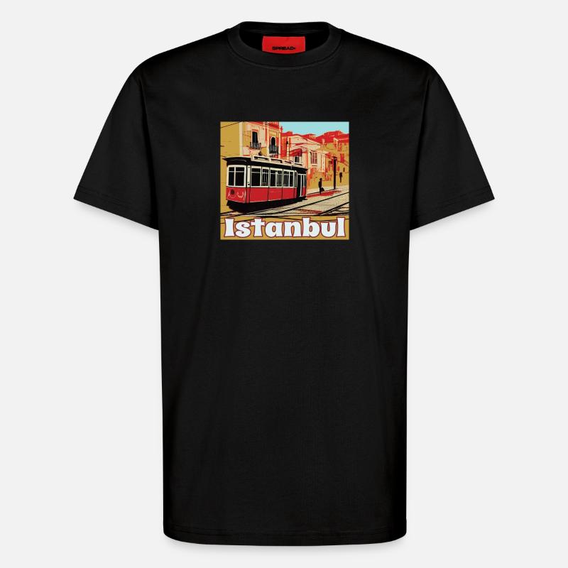Istanbul - T-shirt bio décontracté fabriqué en UE - SOLID BLACK