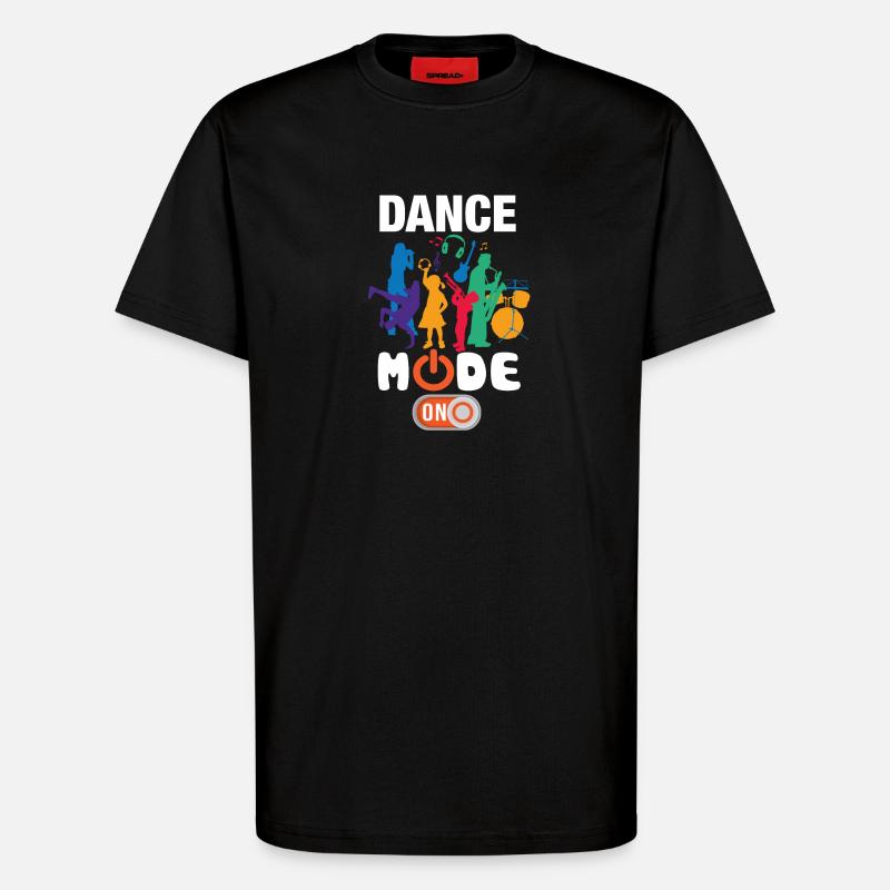 Lustiger Tanzmodus Ein - T-Shirt - made by SPREAD - SOLID BLACK