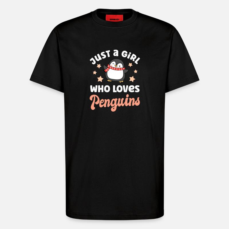 Pinguin Pinguine - T-Shirt - made by SPREAD - SOLID BLACK
