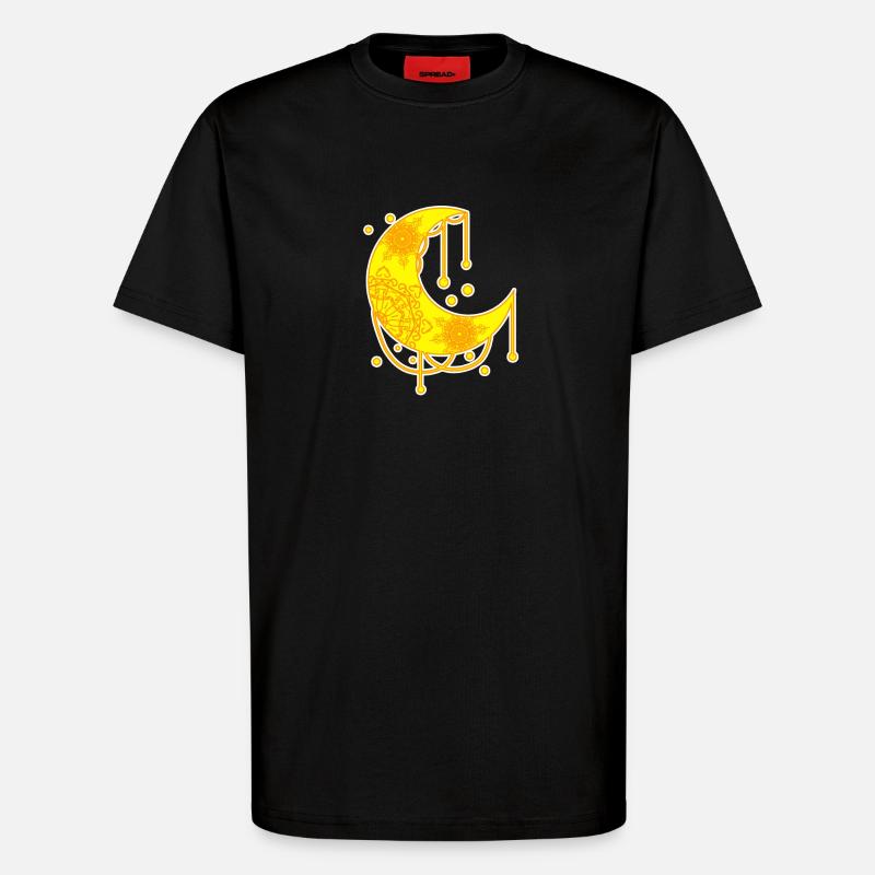 Halbmond - T-Shirt - made by SPREAD - SOLID BLACK