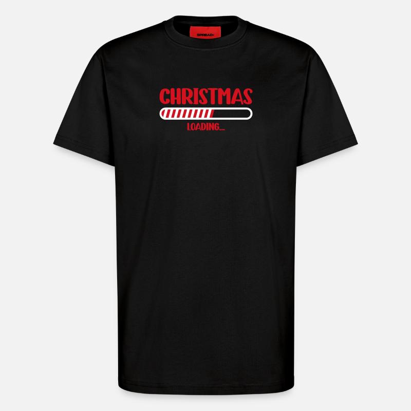 Christmas Loading Progress Bar - T-Shirt - made by SPREAD - SOLID BLACK